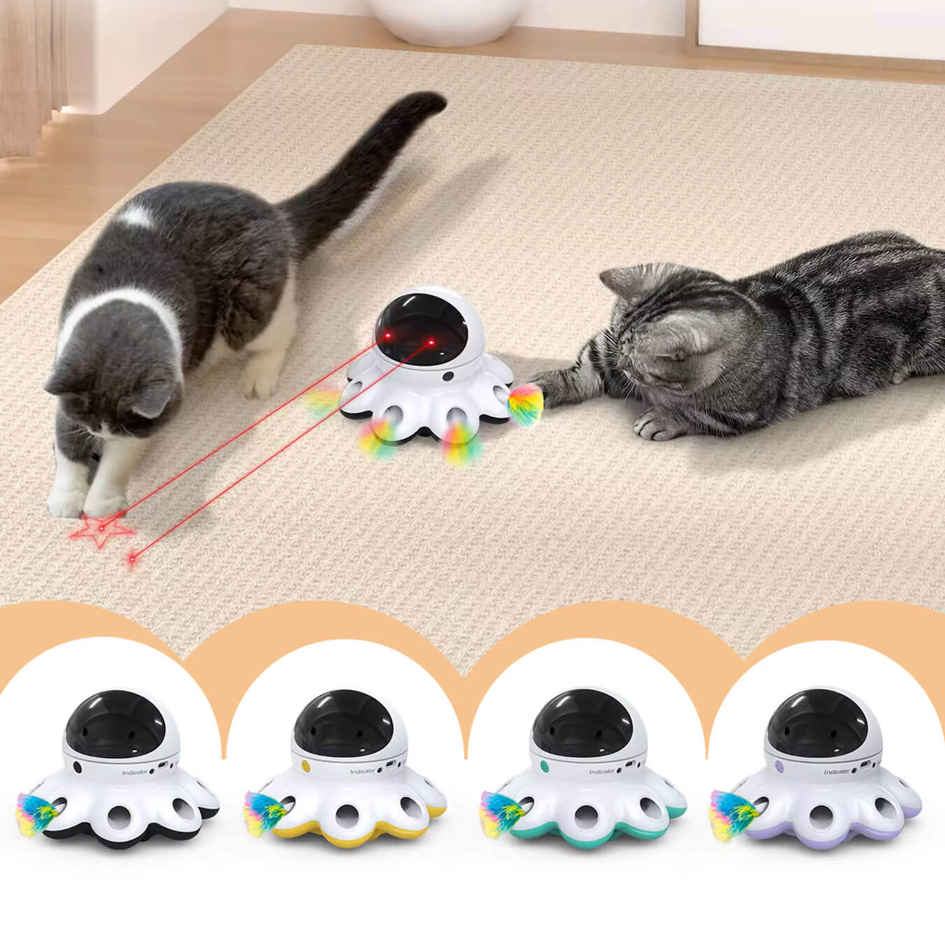 KittyChase™ - 2in1 Smart Interactive Kitten Toy